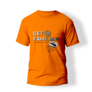 Get Familiar T-Shirt in GoodWiFi orange