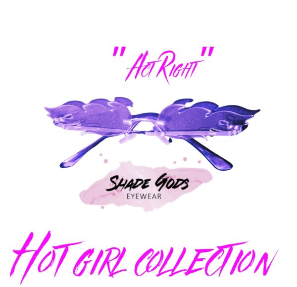 Shade Gods  “Hot Girl” Collection •Colors and Names: -Lime Green “Hot Envy” -Red “Flamin Hot” -Yellow “Helios” -Dark Green/ Black “Obsidian” -Purple “Act Right”
