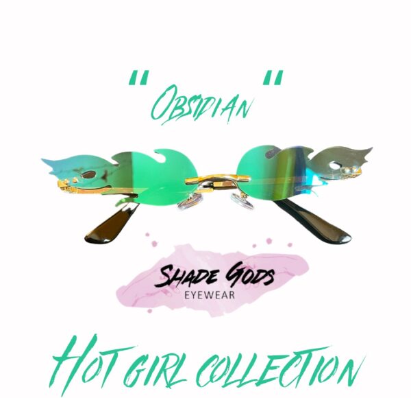 Shade Gods  “Hot Girl” Collection •Colors and Names: -Lime Green “Hot Envy” -Red “Flamin Hot” -Yellow “Helios” -Dark Green/ Black “Obsidian” -Purple “Act Right”