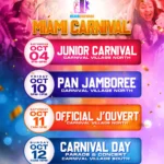 The countdown is on for one of the most highly anticipated cultural celebrations in the U.S. Miami Carnival 2025, returning October 4–12 to Broward and Miami-Dade Counties. With events spanning across two counties and multiple days, Miami Carnival is more than just a parade, it is a festival of Caribbean culture, creativity, and community spirit that unites thousands of revelers, families, and visitors from across the world.