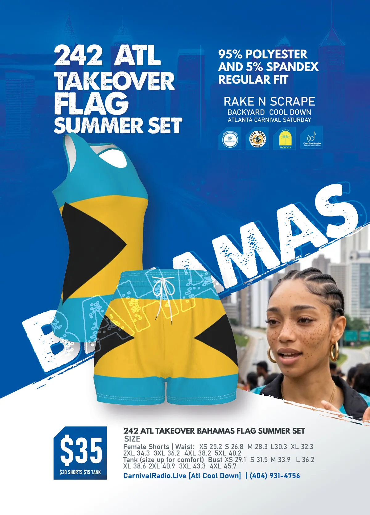 Bahamian Flag Summer Set