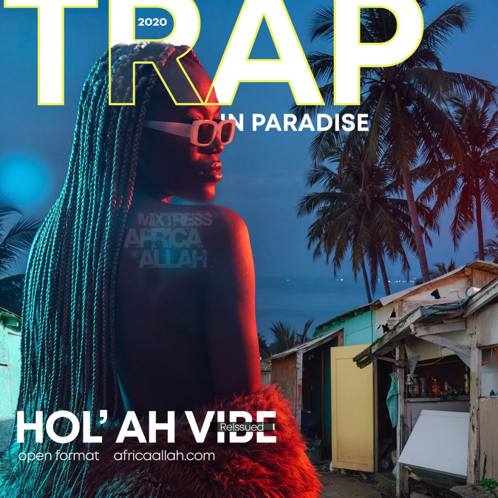Promotional album cover art titled 'TRAP IN PARADISE'. The artwork features a high-contrast visual balance between bold, structured typography and a central subject set against a vivid tropical backdrop. Intentionally framed negative space borders the image, allowing the typography and focal subject to interact without crowding the canvas.
Visual Rationale: This piece leverages functional zero and spatial hierarchy. By avoiding over-saturated gradient clutter and redundant asset layering, the high-contrast elements draw the eye directly to the central narrative anchor. The deliberate negative space gives the typography breathing room, establishing immediate visual cadence and preventing cognitive fatigue in fast-scrolling feeds.